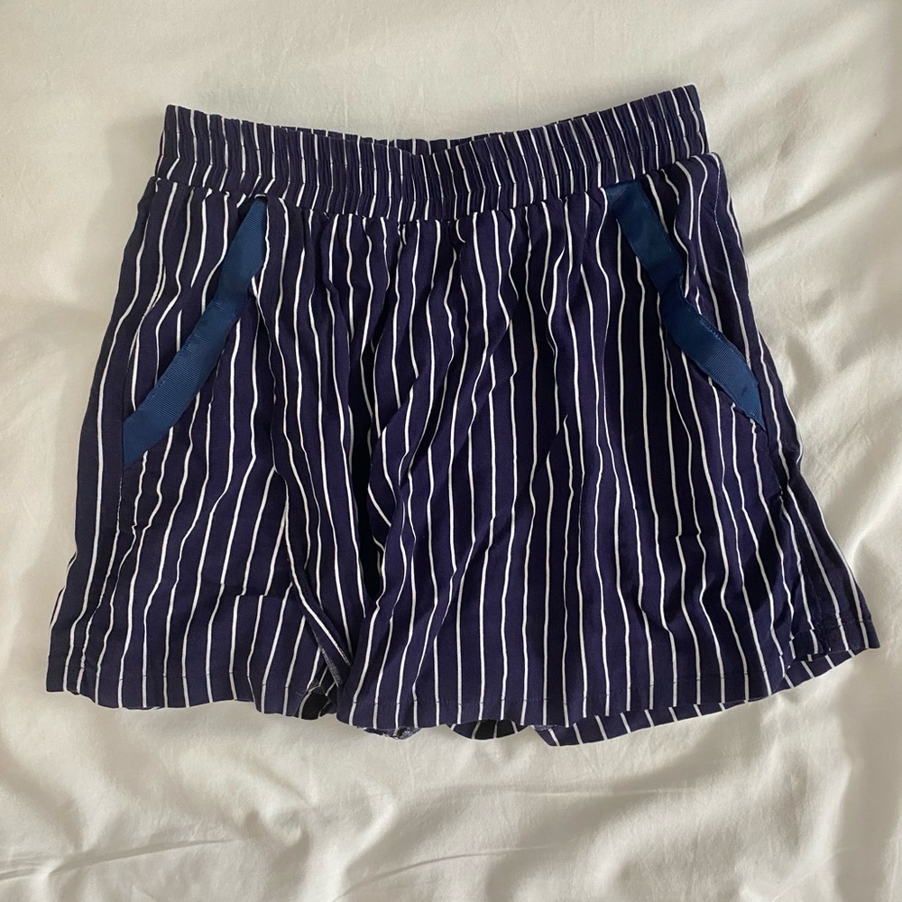 LF Millau Flowy Navy and White Striped Skort